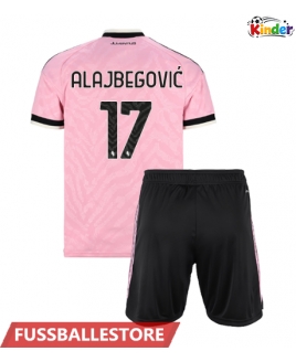 Günstige Juventus Kerim Alajbegovic #17 Auswärts Trikotsatzt Kinder 2026-27 Kurzarm (+ Kurze Hosen)